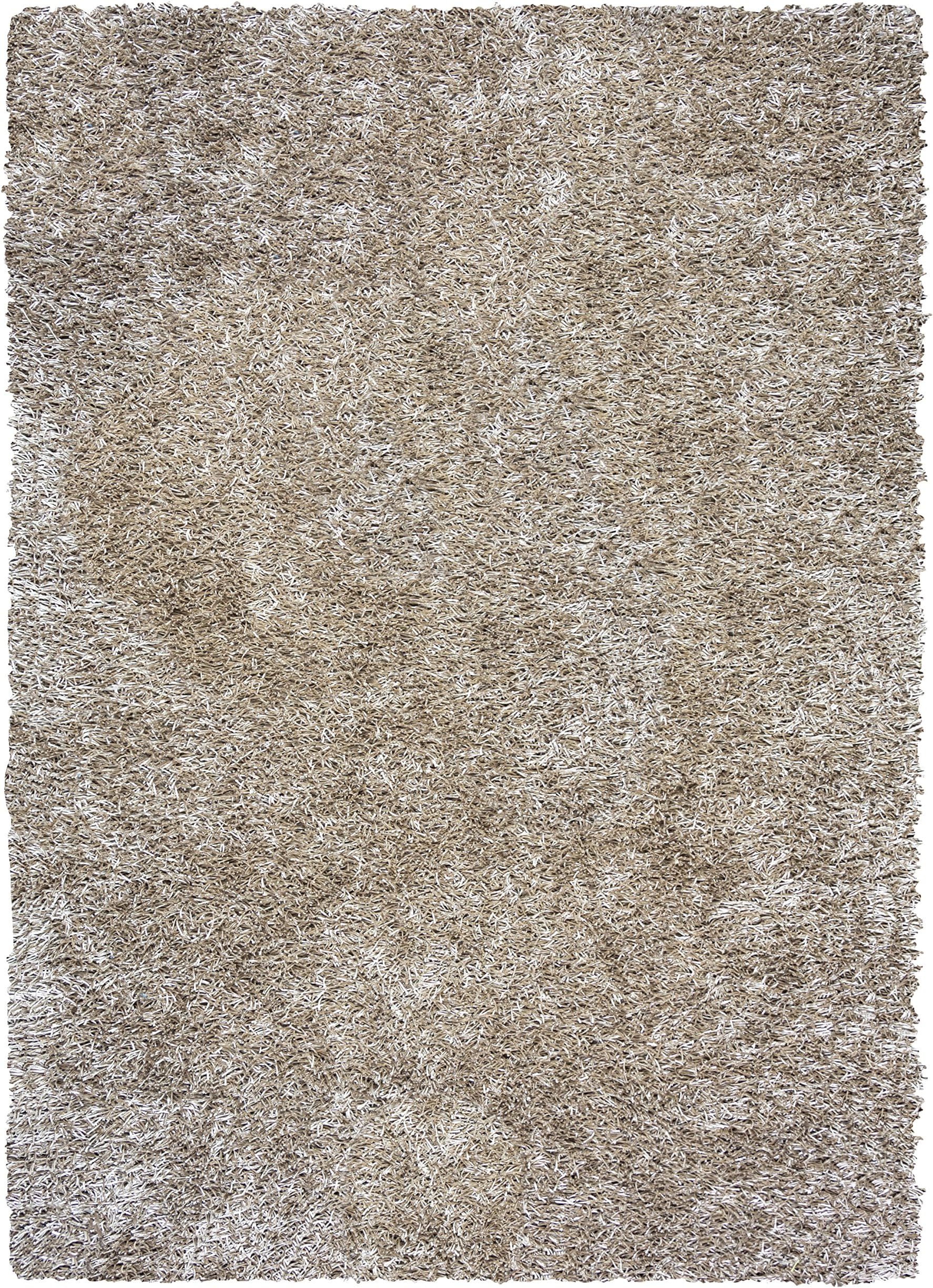 Rizzy Home Kempton Collection Polyester Area Rug, 5' x 7', Khaki Solid