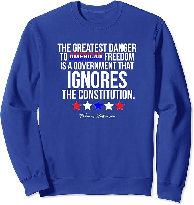 Amazon Co Jp トーマス ジェファーソンの名言 愛国的なデザイン トレーナー 服 ファッション小物