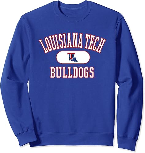 Louisiana Tech Bulldogs Varsity - Sudadera azul con licencia oficial
