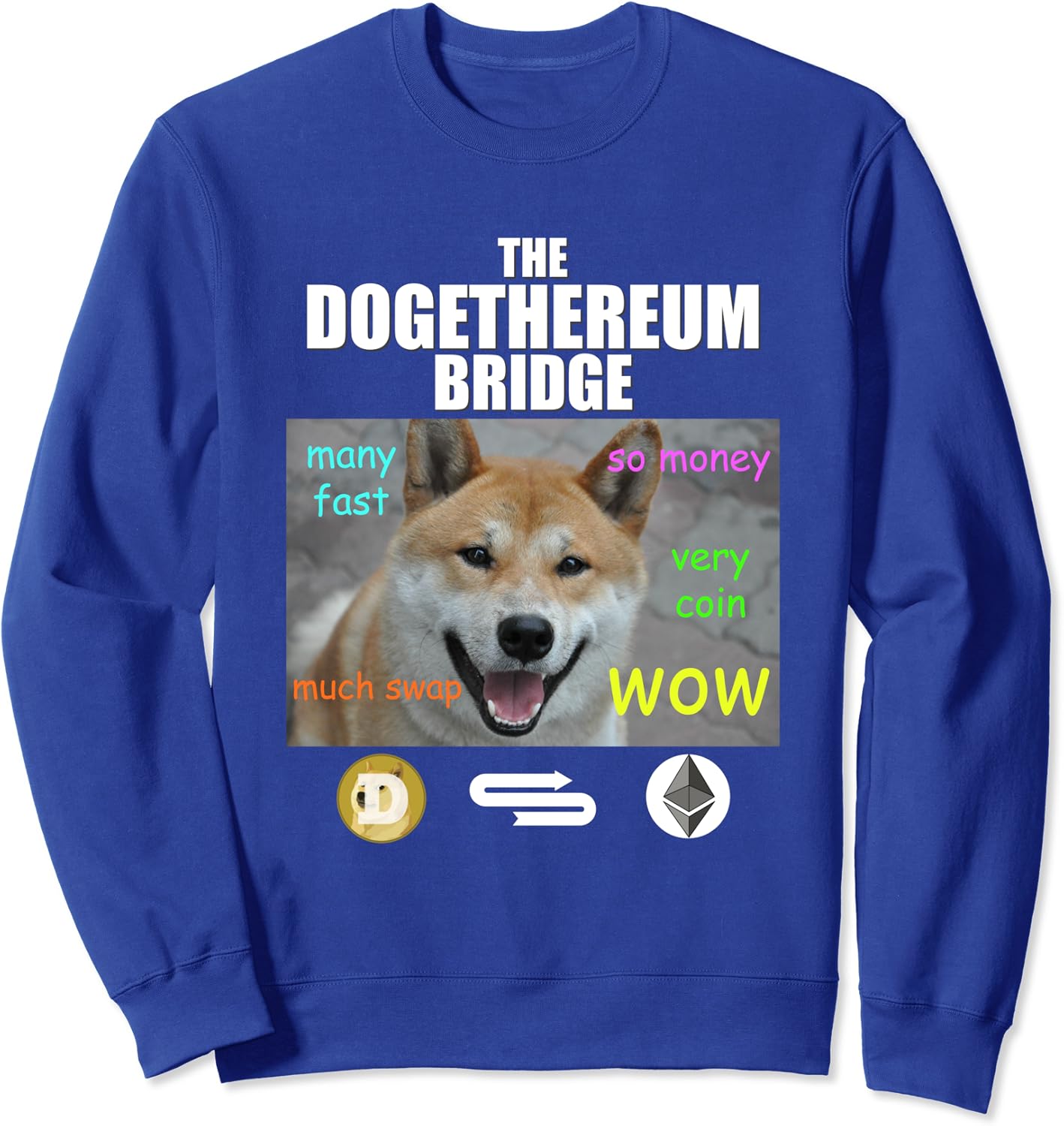 Amazon Com The Dogethereum Bridge Funny Ethereum Dogecoin Sweatshirt Clothing Amazon Com The Dogethereum Bridge Funny Ethereum Dogecoin Sweatshirt Clothing