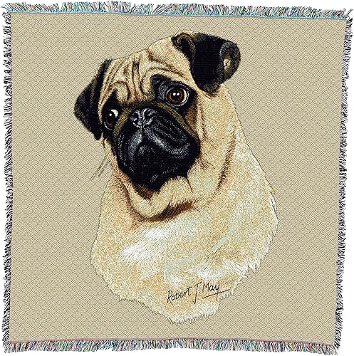 Miniatura 10 de Pure Country Weavers Robert May - Manta cuadrada japonesa de regazo de barbilla  Grupo de juguetes  Regalo para los amantes de los perros  Manta de