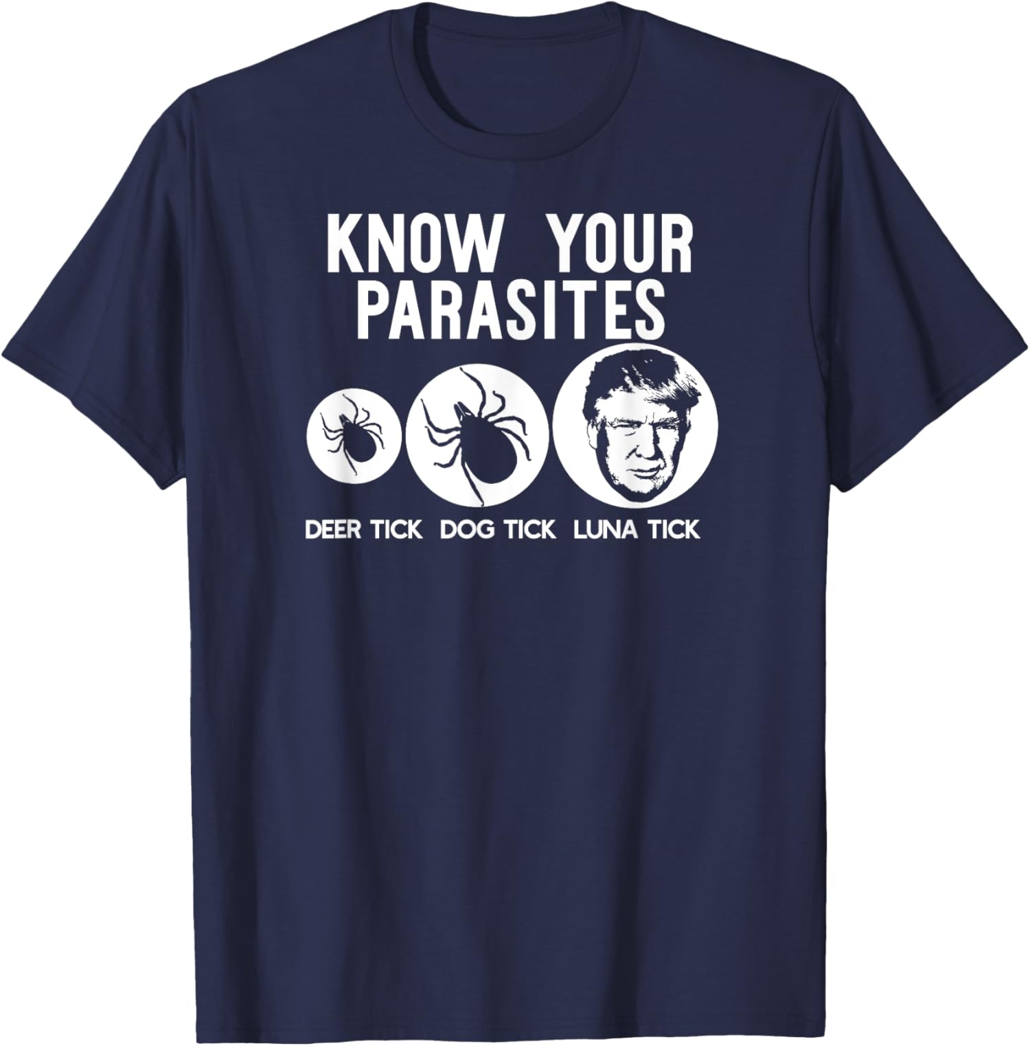 Anti-Trump Resist Funny Know Your Parasites USA Unisex T-Shirt - Picture 6 of 11