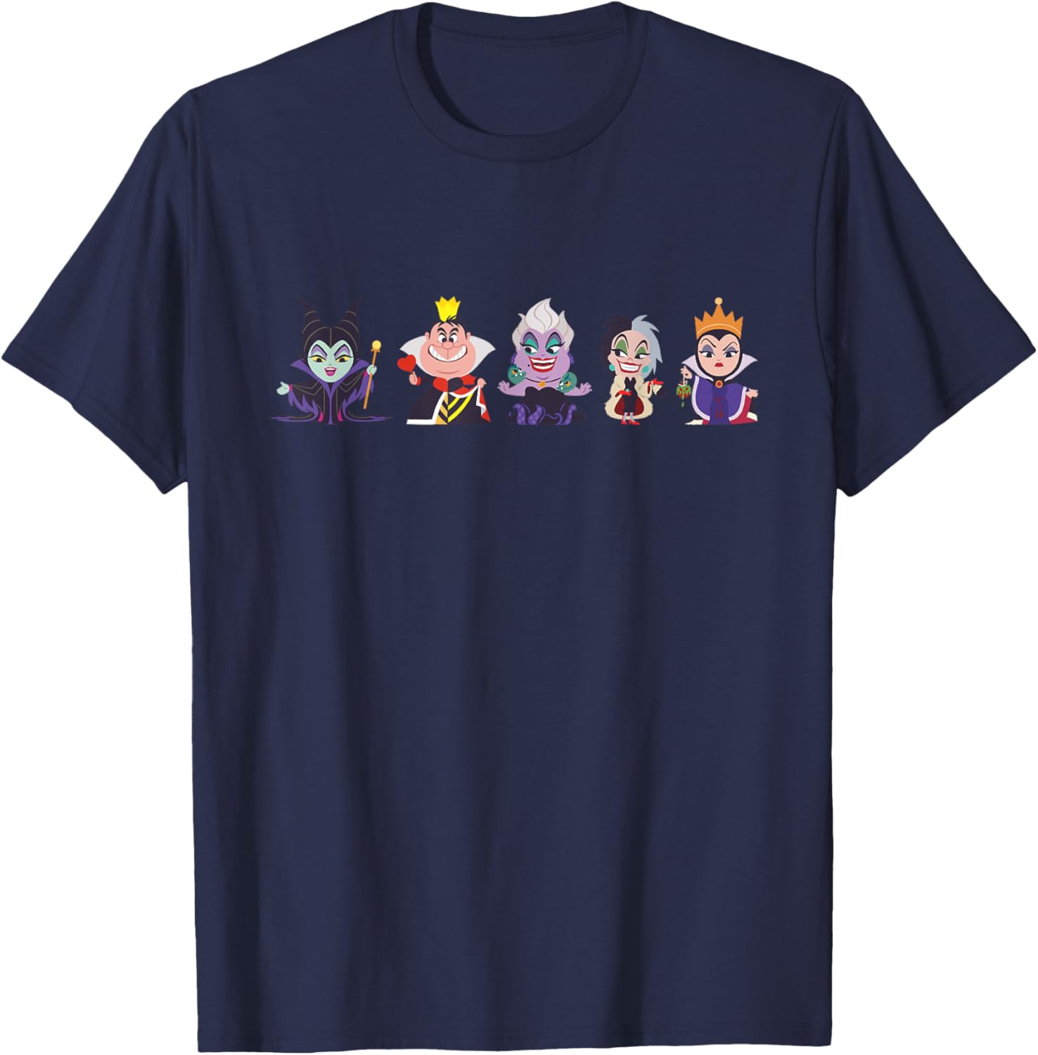 Disney Villains Kawaii Chibi Evil Queens T-Shirt
