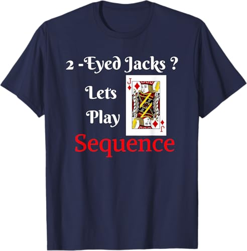 Miniatura 66 de I Have 2-eyed Jacks Lets Play una tarjeta Junta Game playera Fun, hombre 3XL, Azul (Heather blue) Negro,Azul Marino,Asfalto,Azul