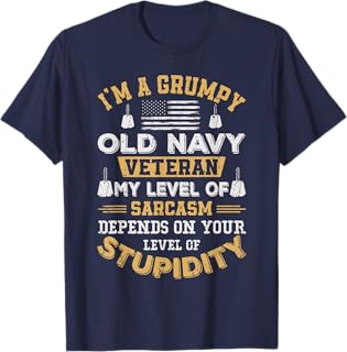 Grumpy Old Veteran Patriotic Funny Military Veteran USA T-Shirt