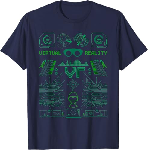 Miniatura 46 de Camiseta de realidad virtual VR Retro Gamers, Negro, S Negro,Azul Marino,Asfalto,Blanco,Azul Pastel,Arándano,Limón,Jaspeado Oscuro,Gris