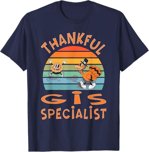 Miniatura 10 de GIS Specialist Job Funny Thanksgiving T-Shirt