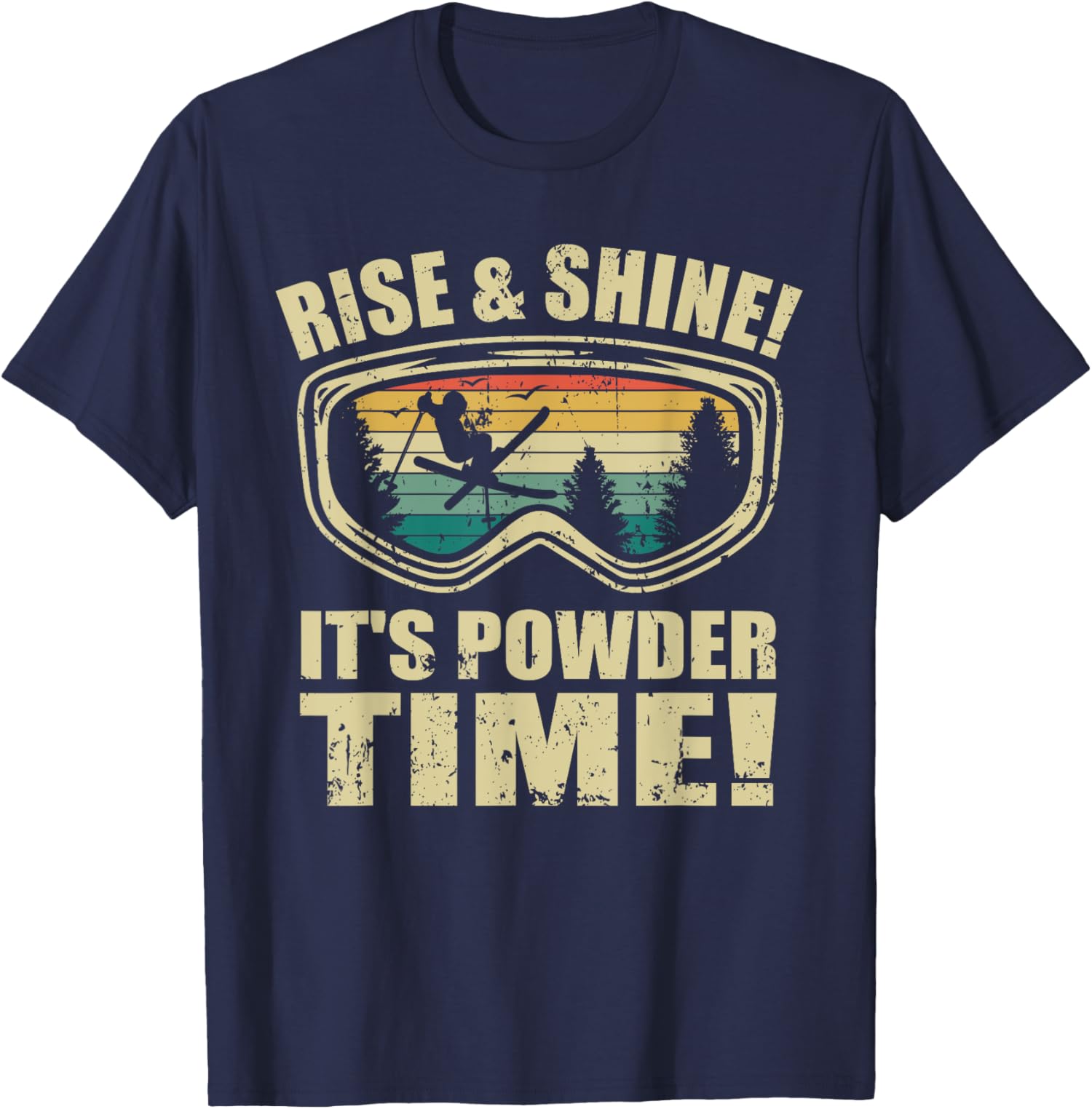 Freeskiing Ski Goggles Freestyle-Skiing Sports Unisex T-Shirt - Picture 6 of 7