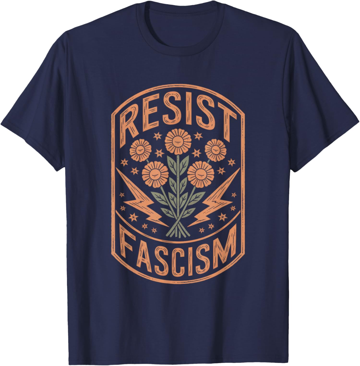 Resist Fascism Protest Trump Anti Trump President Unisex T-Shirt - Picture 5 of 8