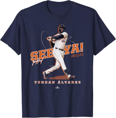 Miniatura 3 de See Ya! Yordan Alvarez Houston MLBPA T-Shirt Black,Navy Blue,Dark Heather Grey,Heather Grey,Orange