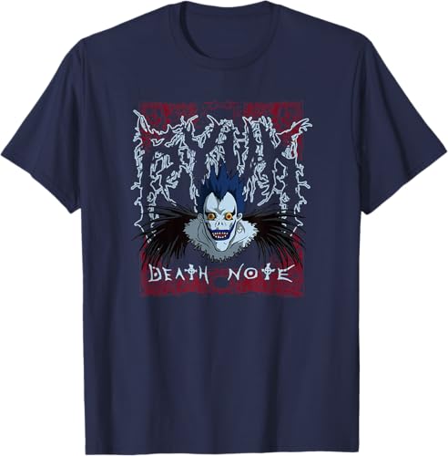 Miniatura 3 de Death Note Heavy Metal Shinigami Ryuk Anime T-Shirt Black,Navy Blue,Asphalt Grey,Dark Heather Grey