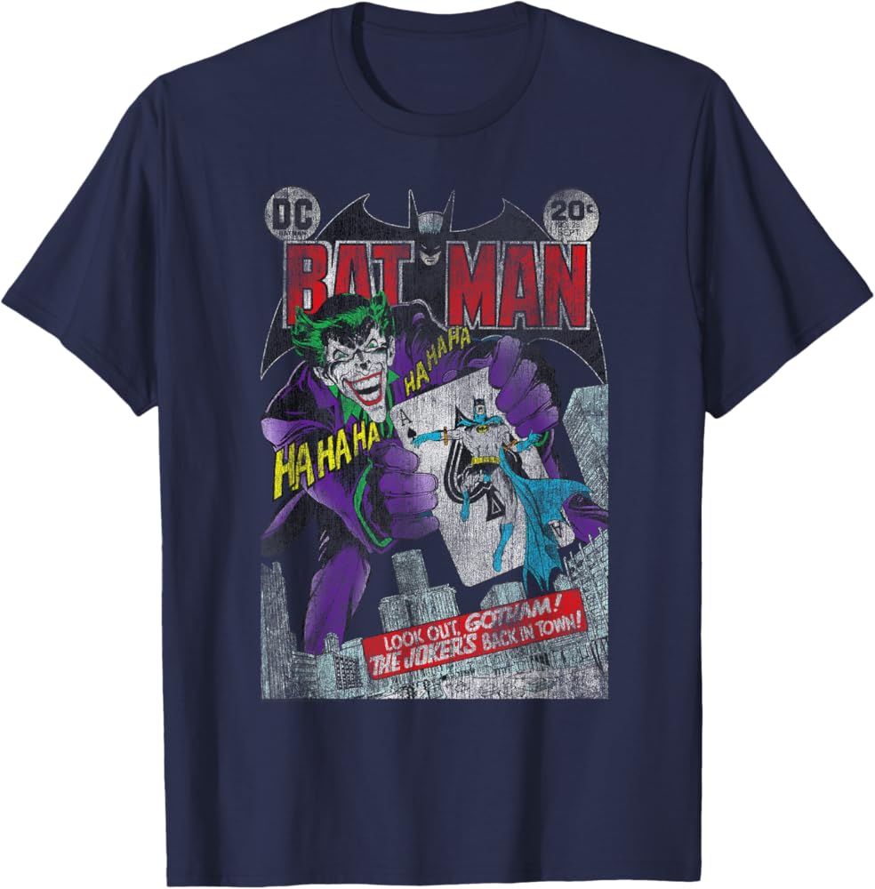 DC Comics Batman Joker Playing Card Cover T-Shirt