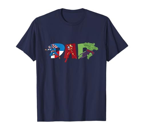 Marvel Avengers Trio Dad Father’s Day Family Trip Birthday T-Shir...