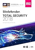 Bitdefender Total Security 2018 | 5 Devices, 1 Year | Download [Online Code]
