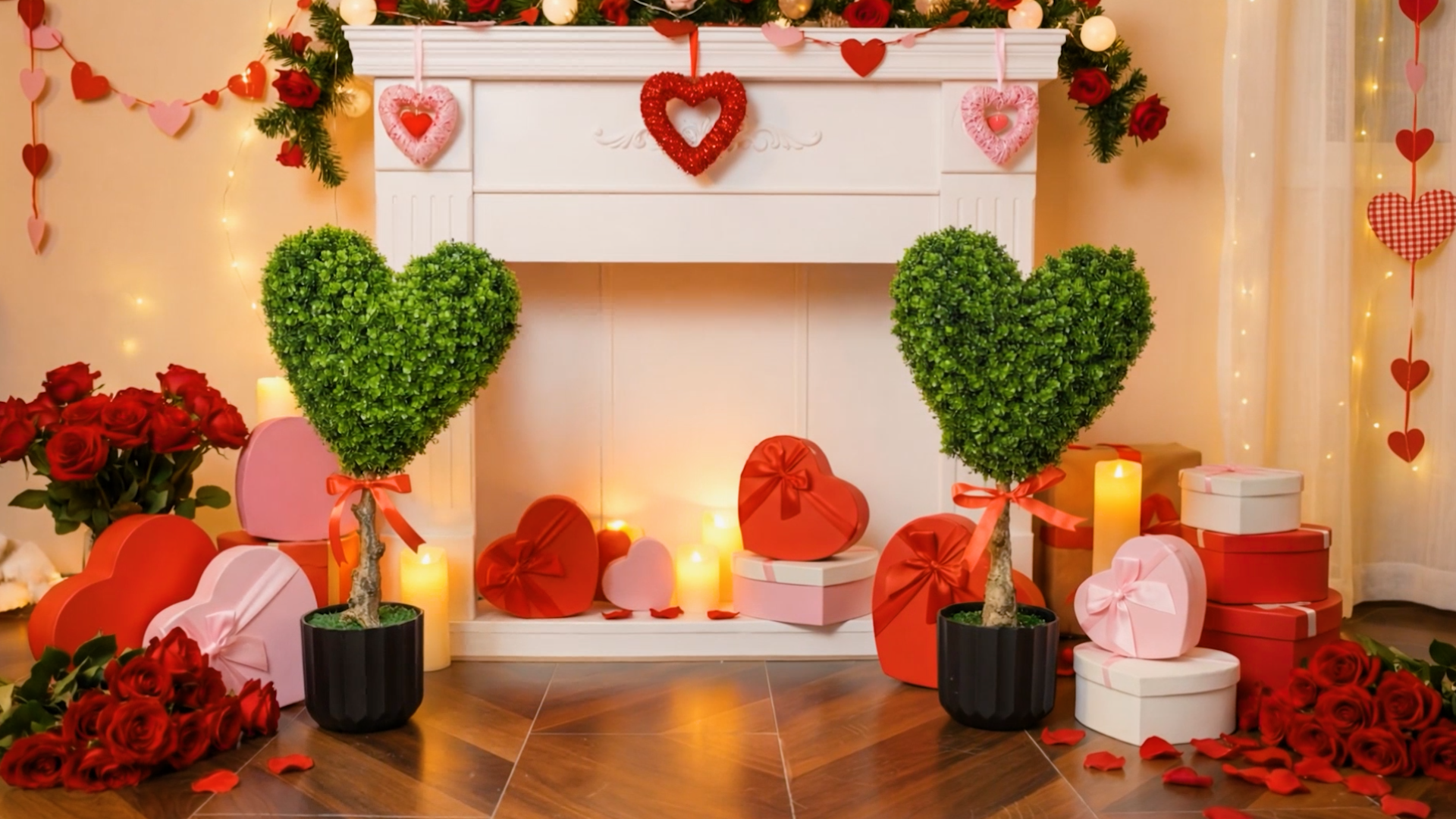 Amazon.com - Suncalla 2 Sets 23.62 Inches Artificial Heart Boxwood