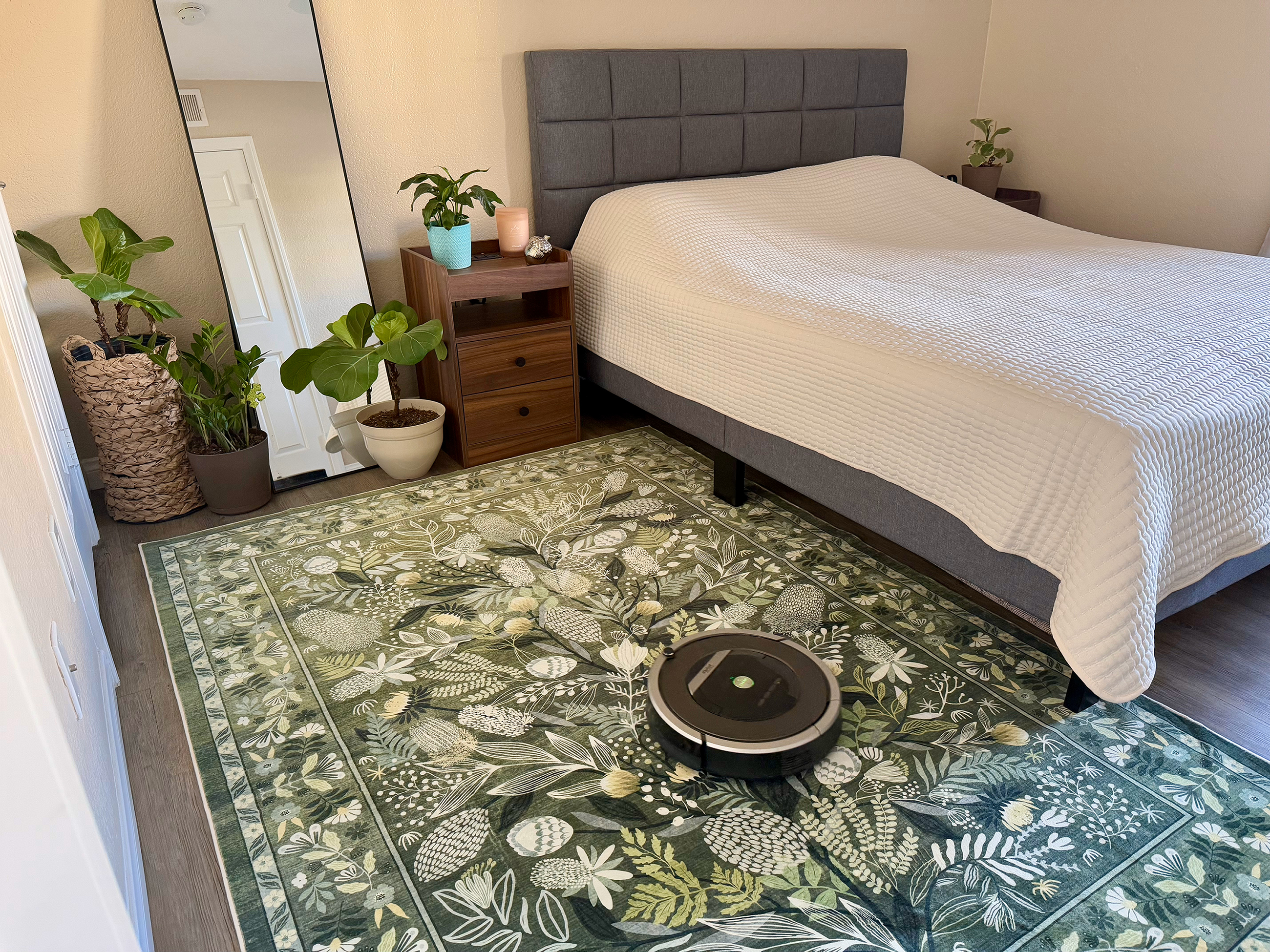 Tapete decorativo Anidaroel 5'x7' de poliéster lavable miniatura 7