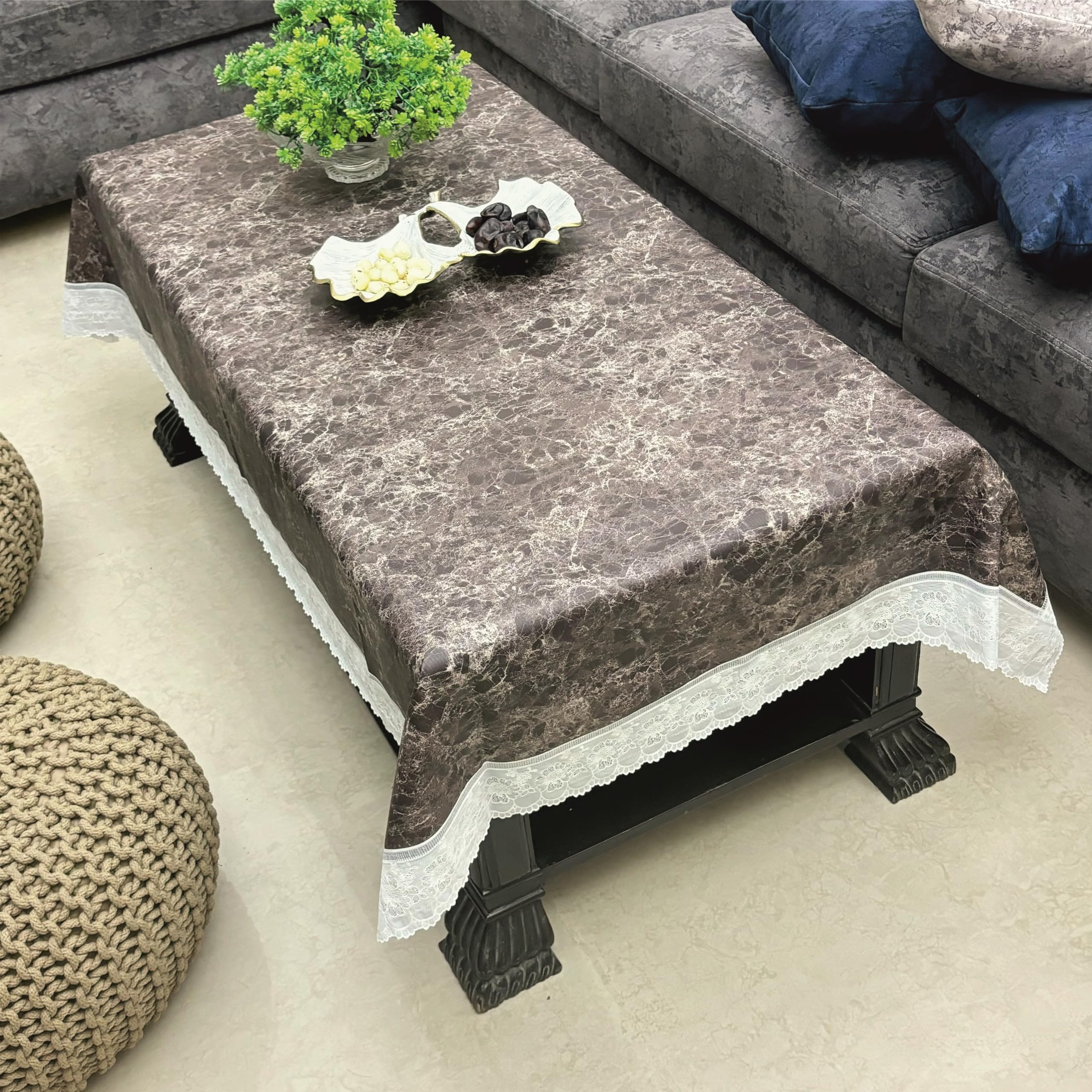 FOHOGO Slip Resistant Table Cloth|PVC Cloth 8 Seater Dining Table Cover|Table Sheet for Indoor |Waterproof Protector Table Top Cover (60"x108") (B0CX9CTH7S) Amazon Price History, Amazon Price Tracker