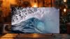 Salvaschermo 4K con onde dell'oceano che si infrangono sulla spiaggia #2