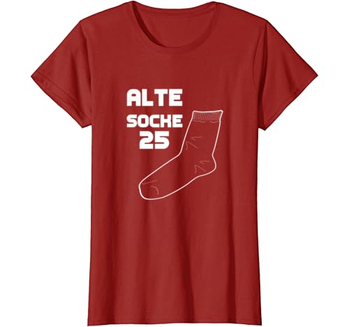 Alte Socke Shirt Zum 25 Geburtstag Fur Gute Freunde Amazon De Bekleidung