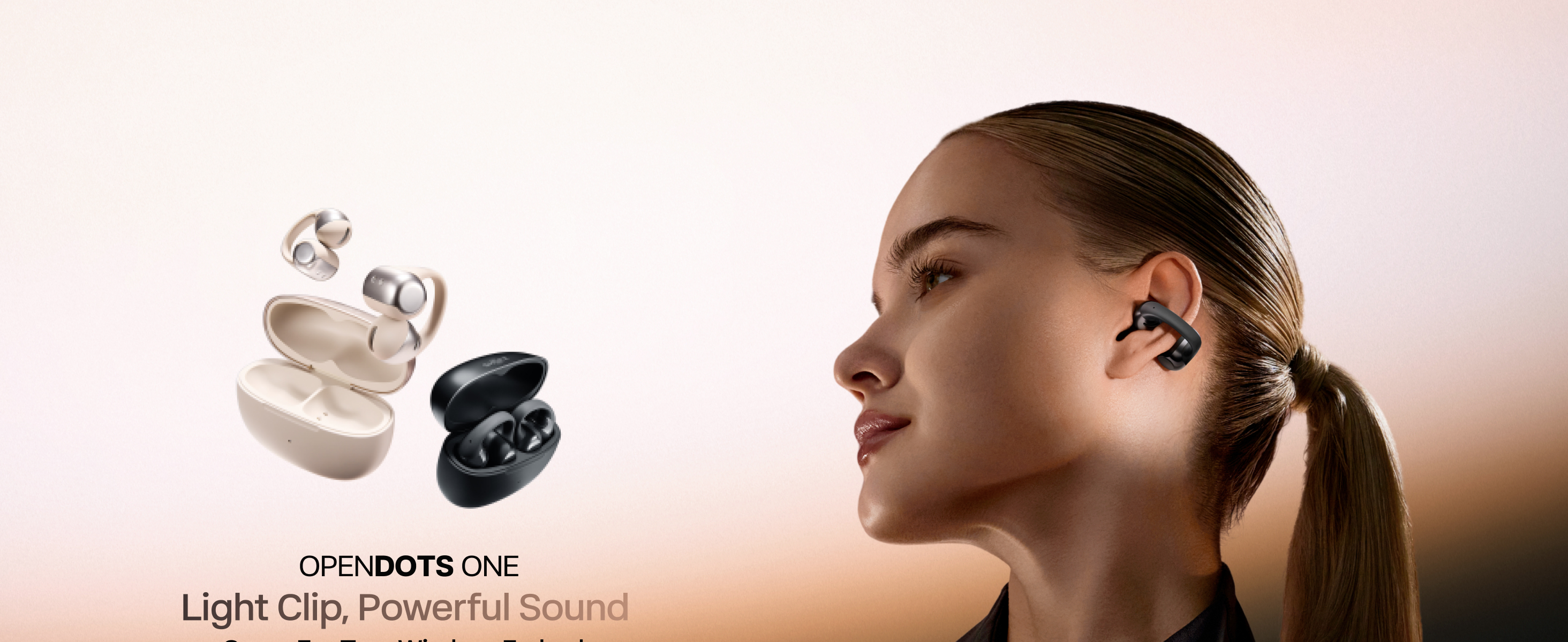 SHOKZ OpenDots ONE Open Ear Headphones, Premium Dolby Audio 6.5g