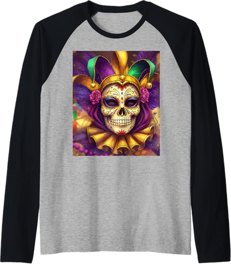 Mardi Gras Carnival Retro Sugar Skull Jaster Hat