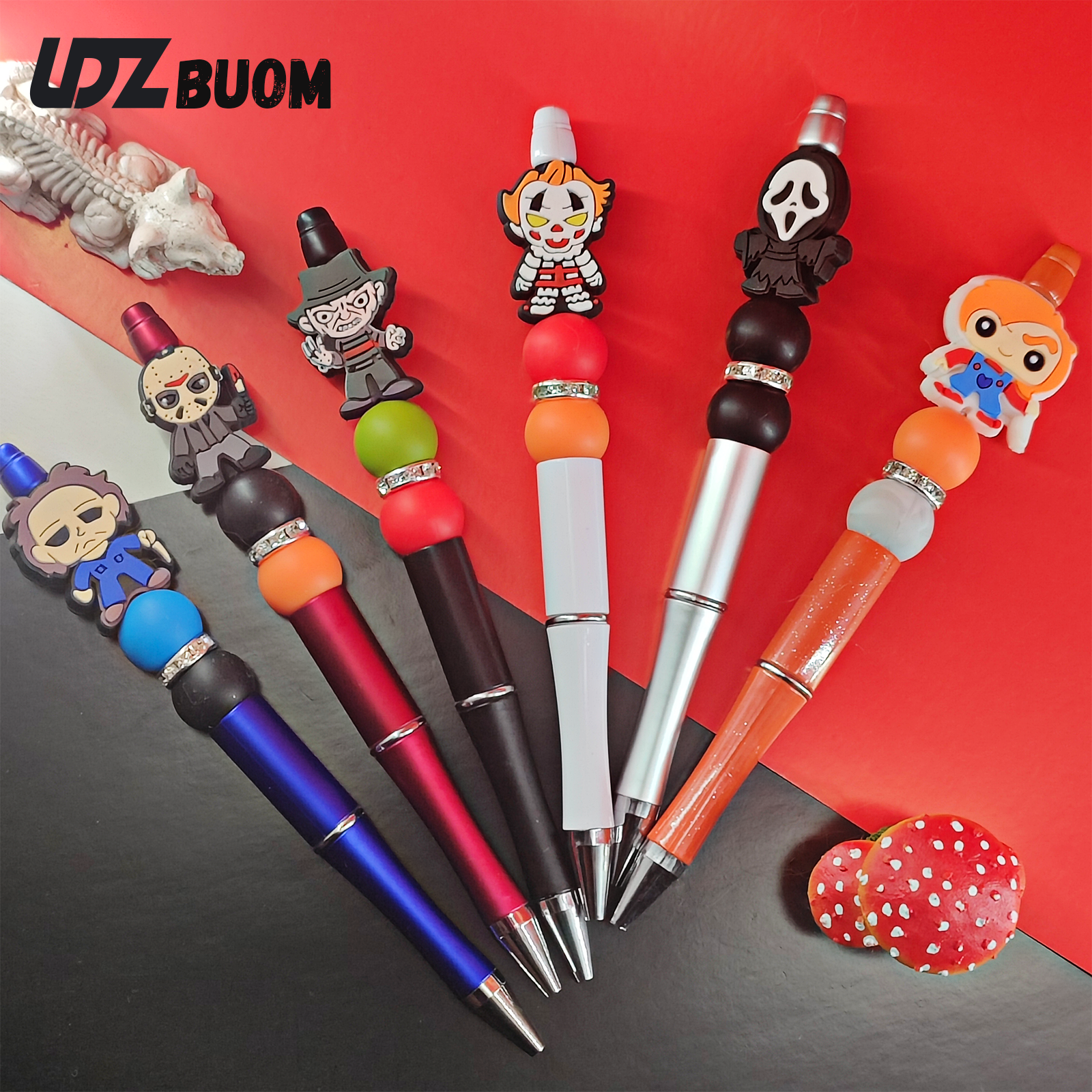 No.663　カスタムボールペン　Halloween Amazon.com : LDZBUOM 6 PCS Horror Movie Role Pen,Novelty
