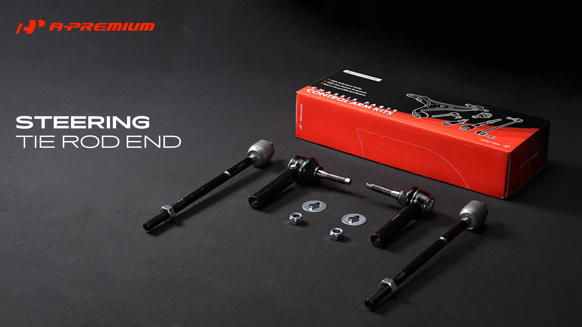 Inner & Outer Tie Rod Set For Jeep Compass 2017-2020 – 4-Piece Steering Replacement Kit