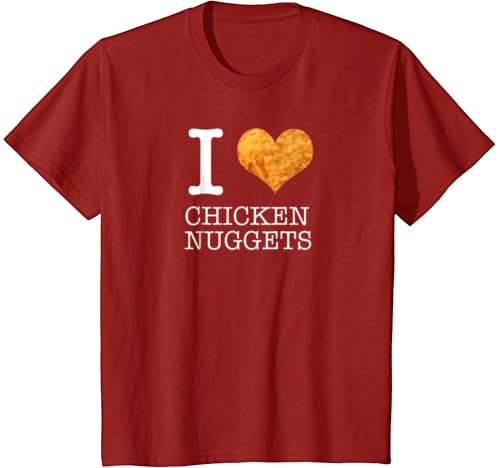 Amazon Com I Love Chicken Nuggets Shirt Funny Foodie T Shirt Clothing Chicken nuggets definition square pillow case throw pillow sofa cushion car cushion decoration. amazon com