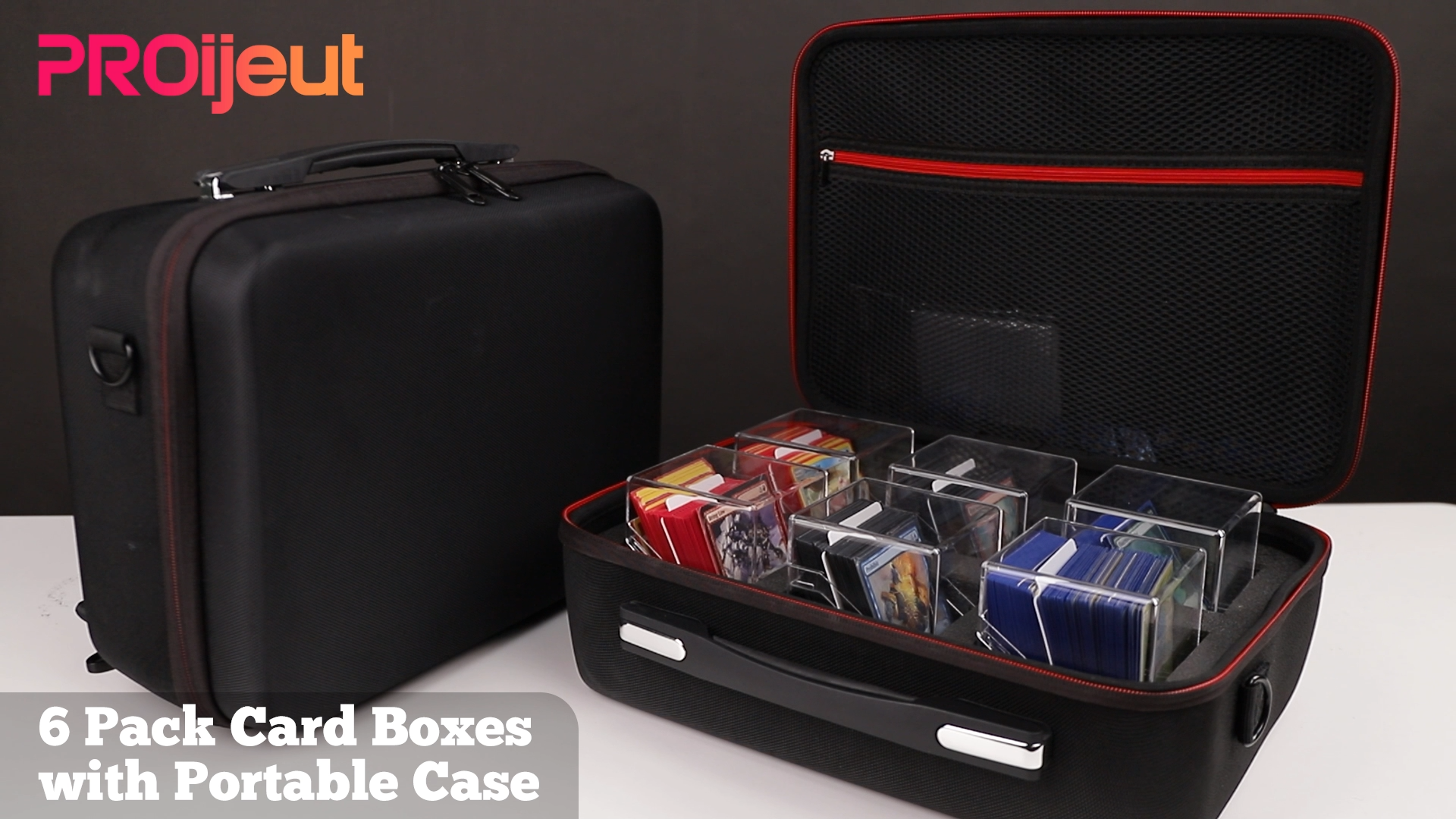 Amazon.com: Proijeut Card Deck Box with Portable Case, 6 Pack Clear Commander Deck Box with 6 Dividers, Holds 600+ Double Sleeved Cards, Fit for MTG, YuGiOh, TCG : Toys & Games Amazon.com: Proijeut Card Deck Box with Portable Case, 6 Pack Clear Commander Deck Box with 6 Dividers, Holds 600+ Double Sleeved Cards, Fit for MTG, YuGiOh, TCG : Toys & Games