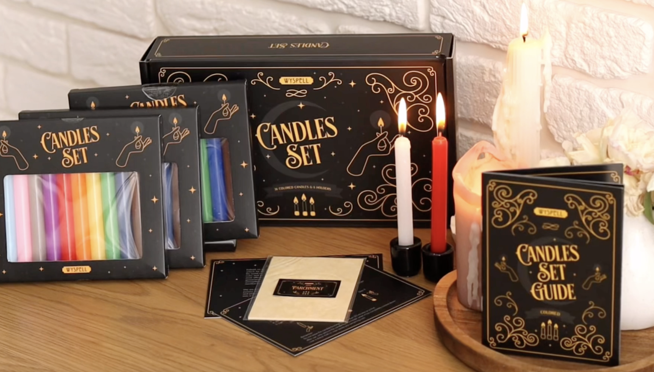 Amazon.com: Wyspell 36 Colored Spell Candles Set | 5
