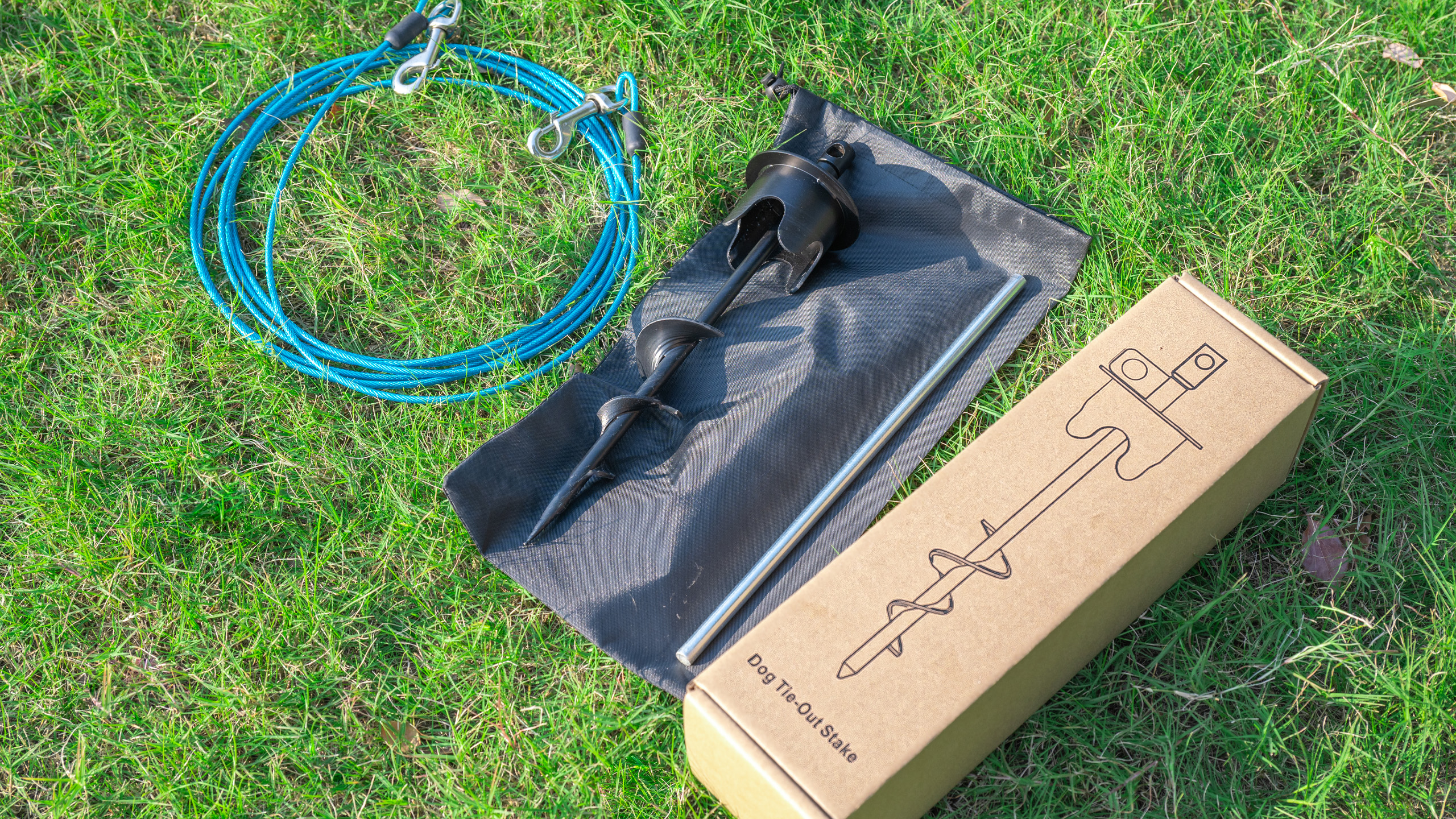 Watch Molvyan Heavy Duty Dog Tie Out Stake Set on Amazon Live