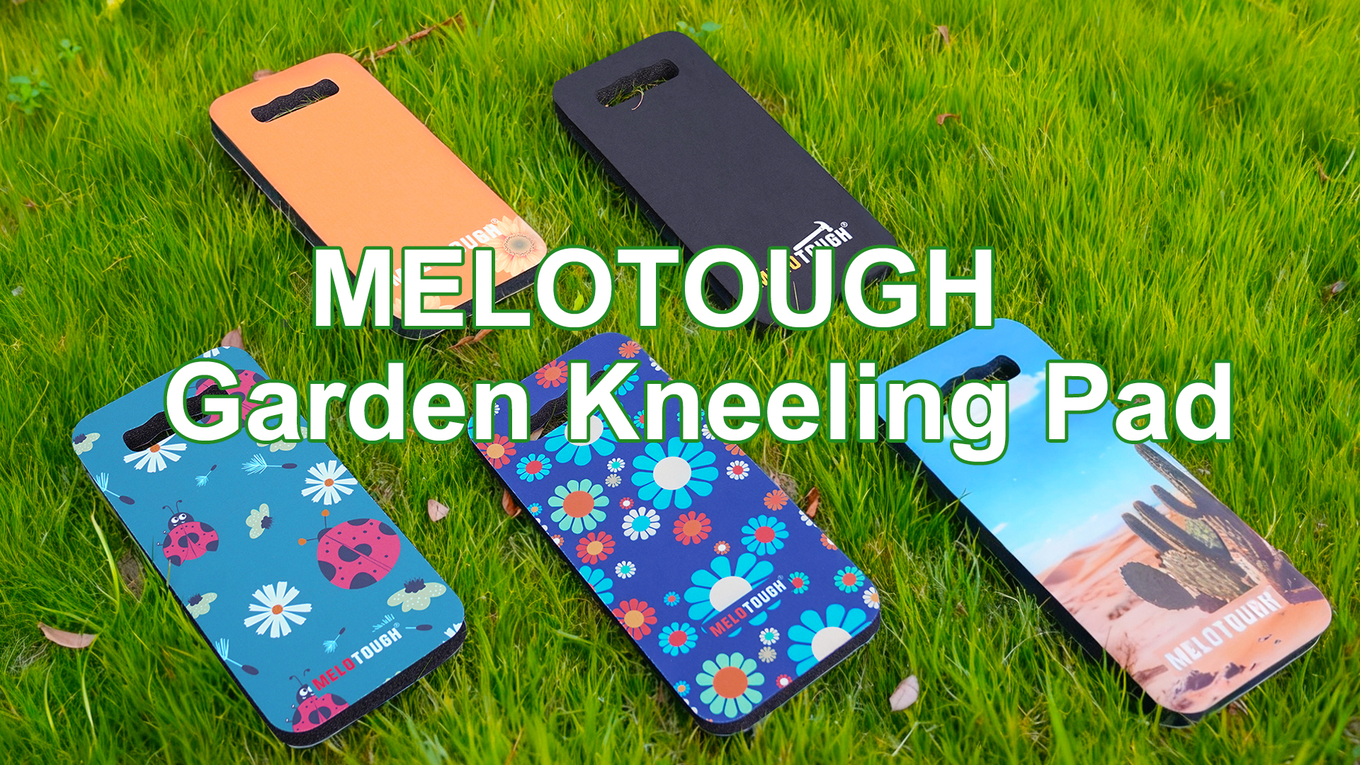 Image of MELOTOUGH Garden Kneeling Pad, 1 inch Thick Soft NBR Foam Kneeling Pads for Gardening, Cleaning, Work - Lightweight & Comfortable, 15.75 inchx7.2 inch (Black)