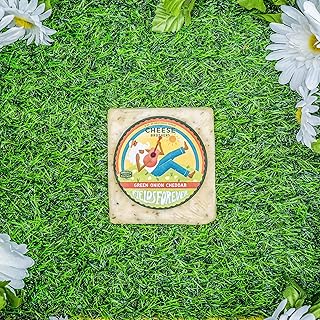 Cheese Bros. Cheddar Cheese | Made in Wisconsin (Green Onion, 4 Count)