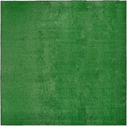 Garland Rug Artificial Grass 12 Ft. X 12 Ft. Large Indoor/Outdoor Area Rug Green -Lush Green, Durable, and Low-Maintenance for Patios, Lawns, and More
