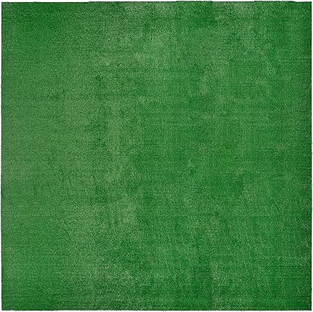 Garland Rug Artificial Grass 12 Ft. X 12 Ft. Large Indoor/Outdoor Area Rug Green -Lush Green, Durable, and Low-Maintenance for Patios, Lawns, and More
