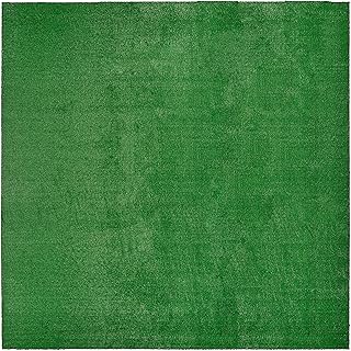 Garland Rug Artificial Grass 12 Ft. X 12 Ft. Large Indoor/Outdoor Area Rug Green -Lush Green, Dur...