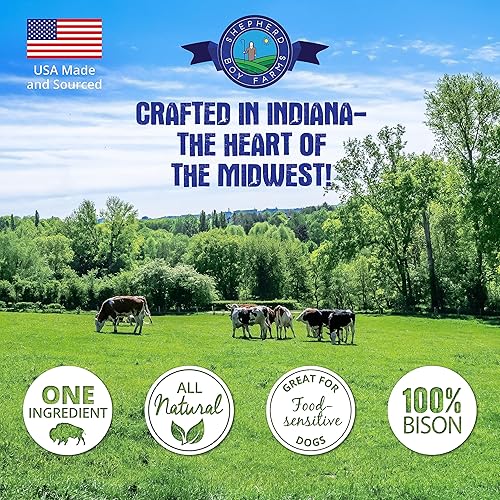 Miniatura 4 de Golosinas liofilizadas para perros, hígado de bisonte, golosinas naturales liofilizadas para perros y aperitivos para perros, fabricados en Estados