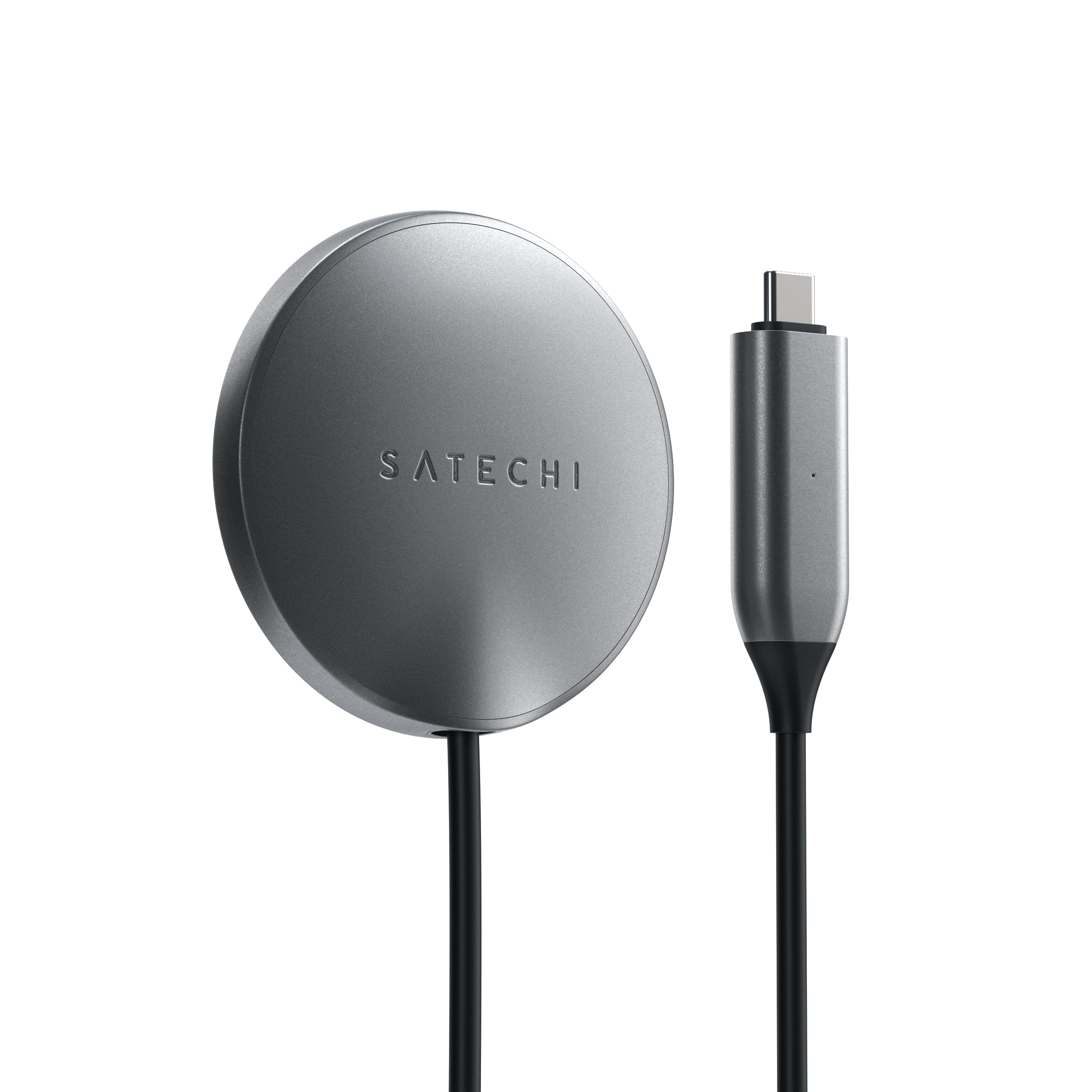 SATECHI 15W Qi2 Aluminium USB-C Draadloze Oplader, Snel Opladen voor