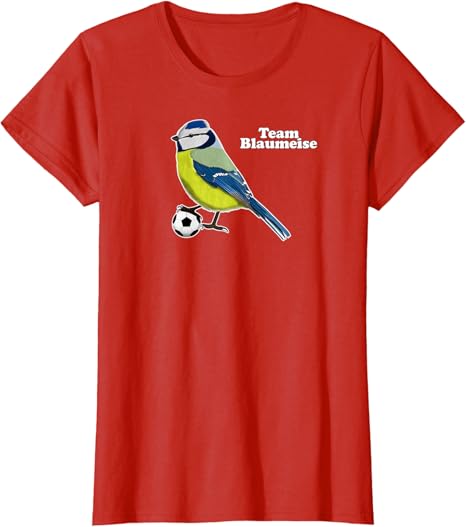 Amazon フットボールを弾くチームブルー おかしい鳥の絵 Tシャツ Tシャツ カットソー 通販