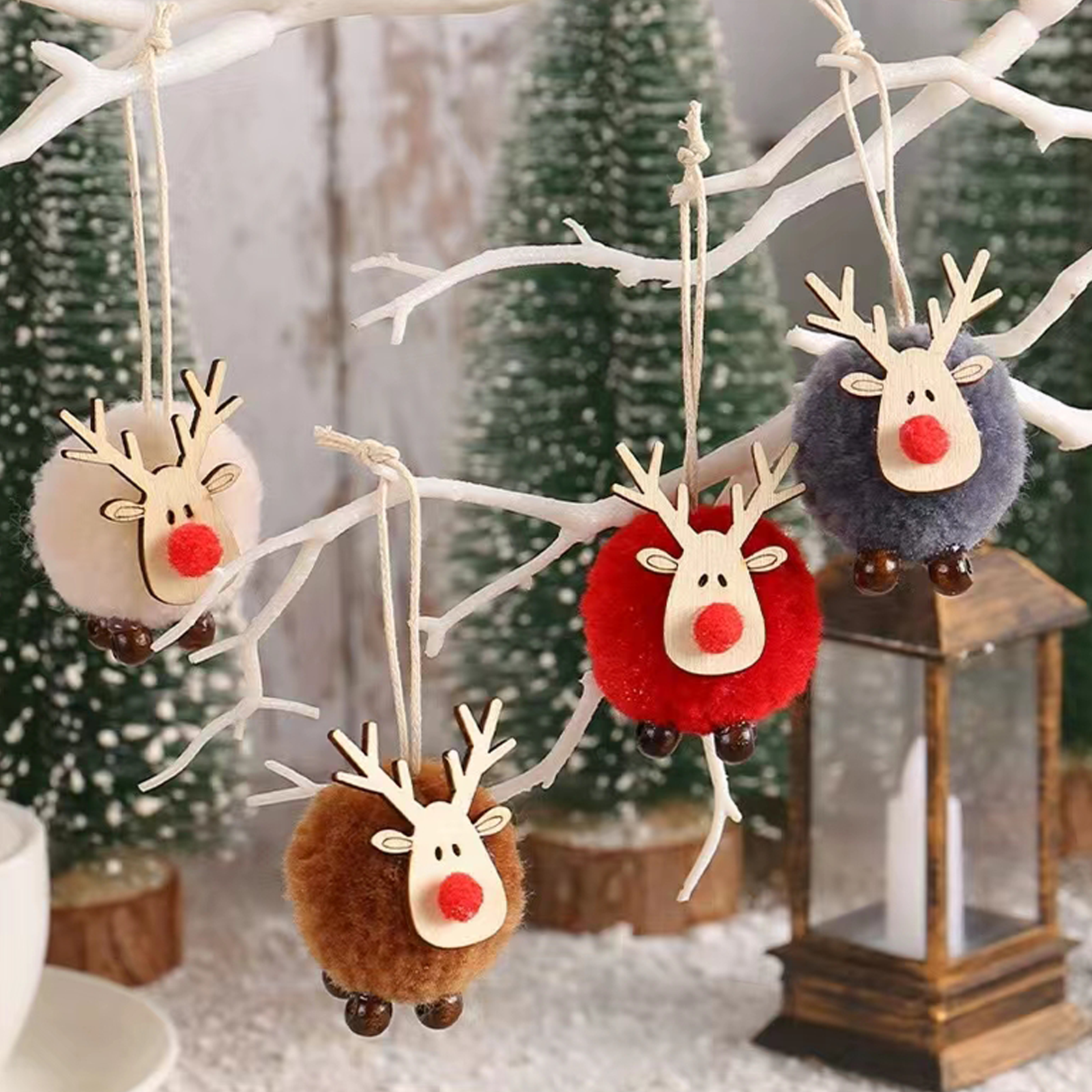 72 Pezzi Addobbi Albero Di Natale | Ciondoli Colorati Con Lamina Oro | 2,5 Cm | Con Gancio | Per Decorazioni Casa E Esterni - 2