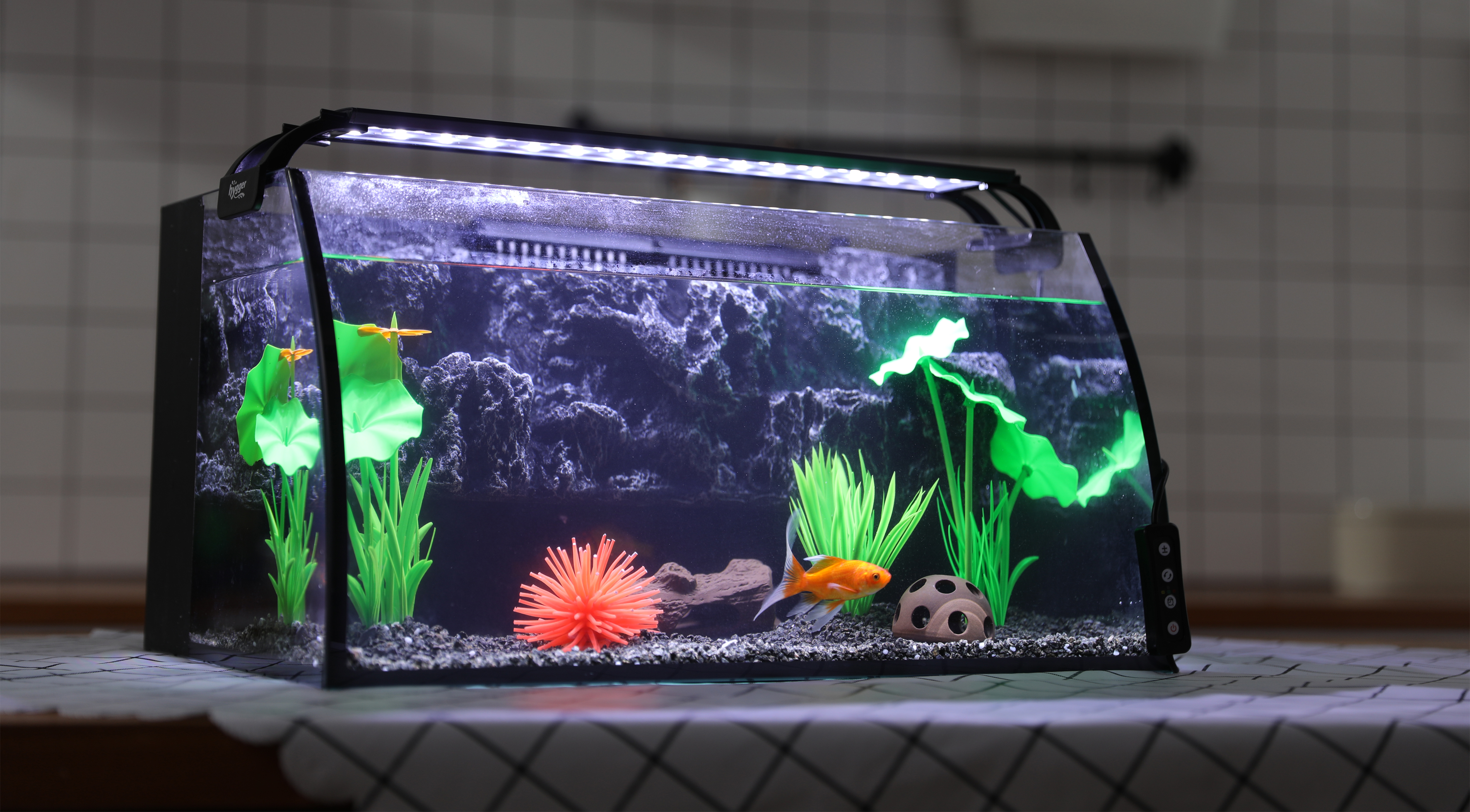 fish tank accessories lights hygger 7W Full Spectrum Aquarium Light with Aluminum Alloy Shell and Plastic Extendable Brackets, White Blue Red LEDs, External Controller, for Freshwater (5-8.5 inch) : Pet Supplies Avet HXW5/2 Reels Size:BG6500 Fish Lamp Decor Fake hard-bait