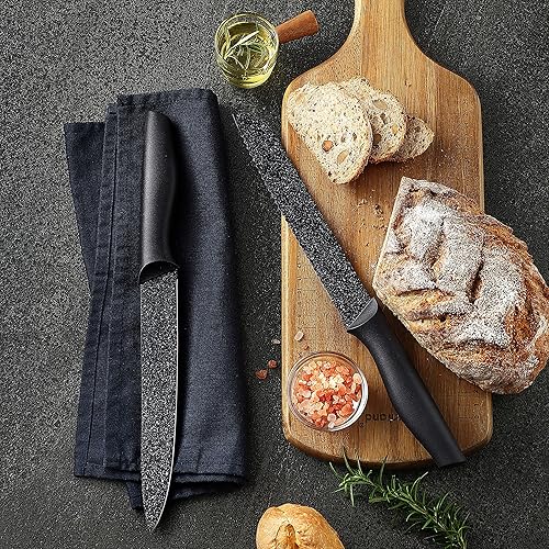 Miniatura 7 de Marco Almond KYA39 - Juego de cuchillos de cocina de 12 piezas, 6 cuchillos con 6 protectores de cuchillas, juego de cuchillos de acero inoxidable