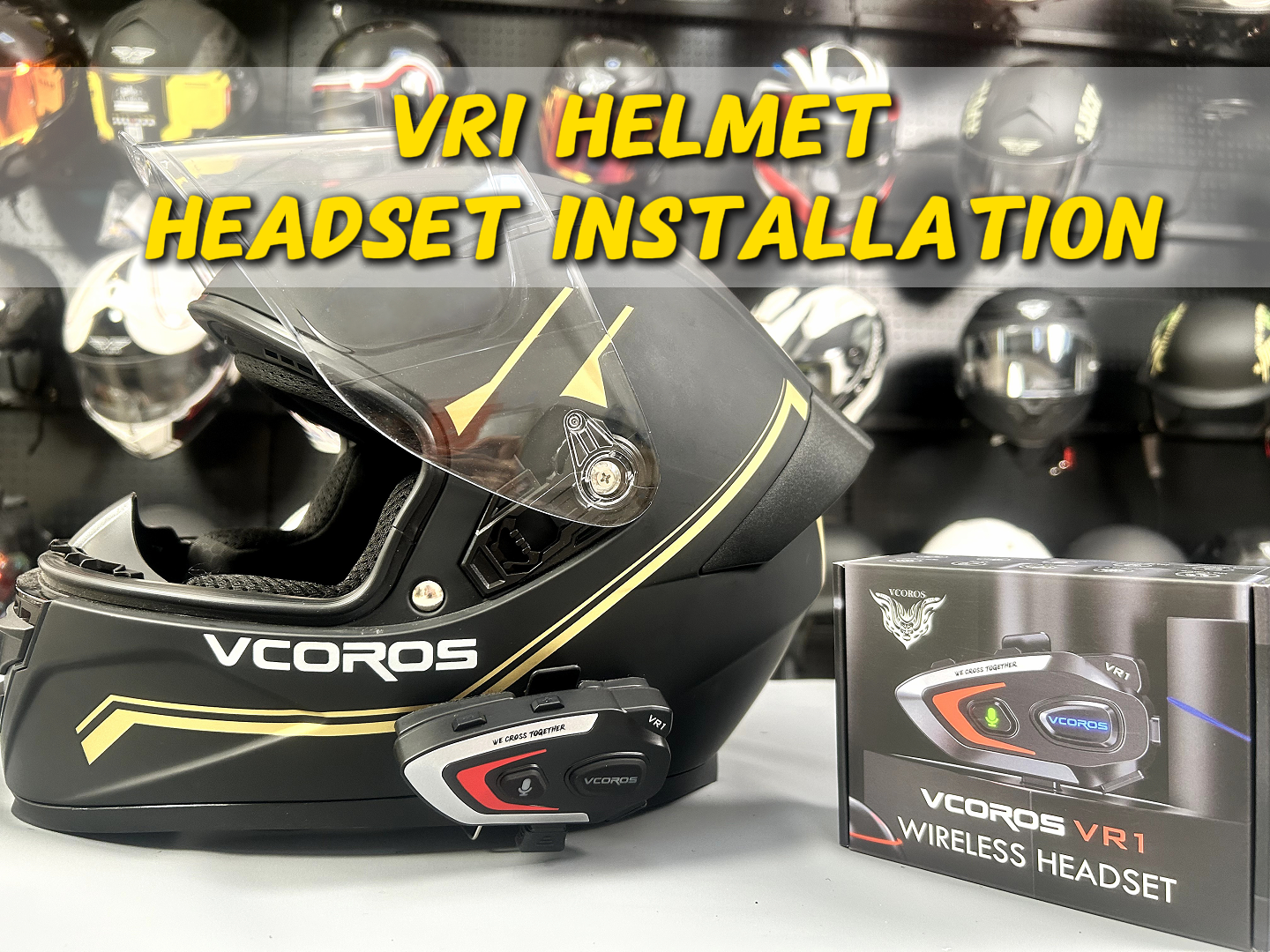 VR1 Plus Motorhelm, bluetooth-headset voor eenpersoonsbed, IPX6