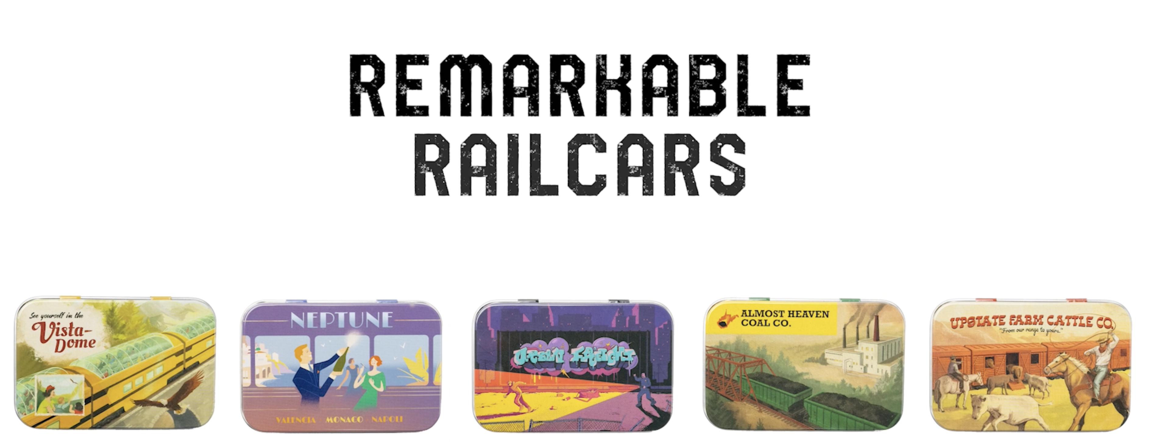 Amazon.com: Remarkable Railcars - Deluxe Board Game Train Set