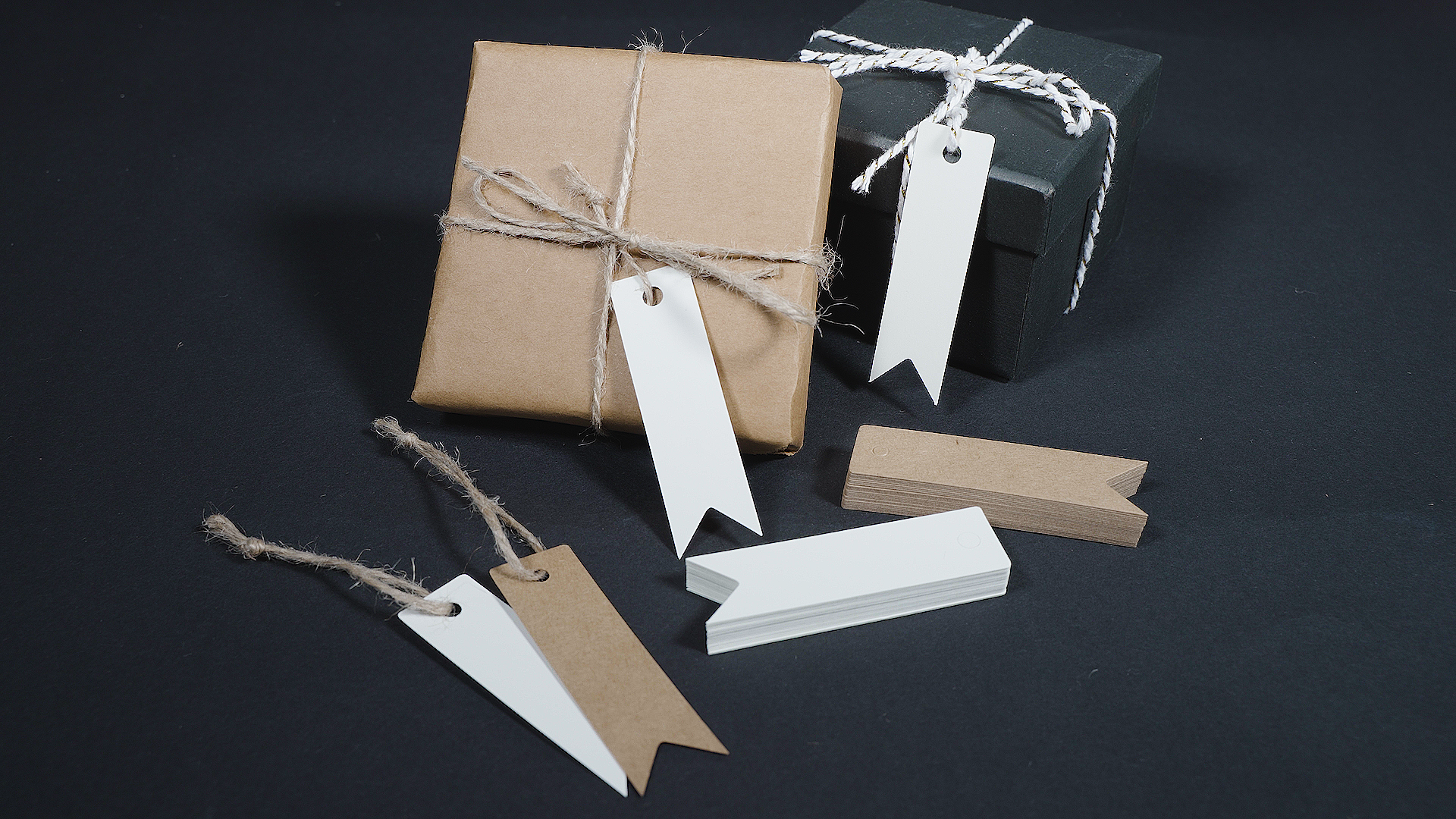G2PLUS 100PCS Tag Regalo Etichette Carta Kraft,5X5CM Etichette Regalo