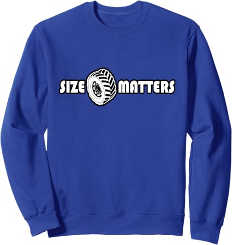 Miniatura 5 de Size Matters Shirt Tire Car Guy shirt Off Road Sweatshirt Black,Navy Blue,Dark Heather Grey,Heather Grey,Royal Blue