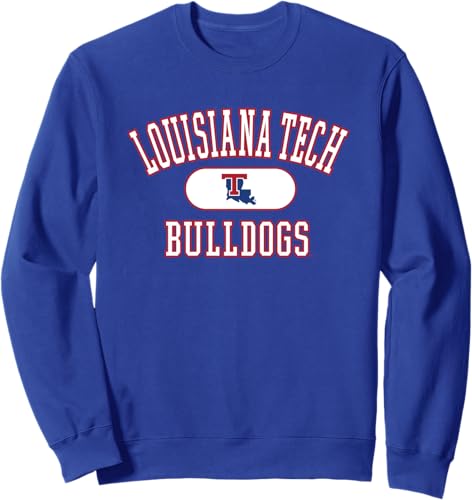 Louisiana Tech Bulldogs Varsity - Sudadera azul con licencia oficial