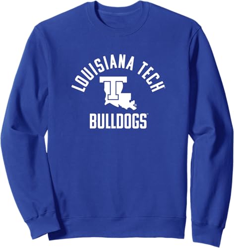 Louisiana Tech Bulldogs - Sudadera grande de un color, Azul