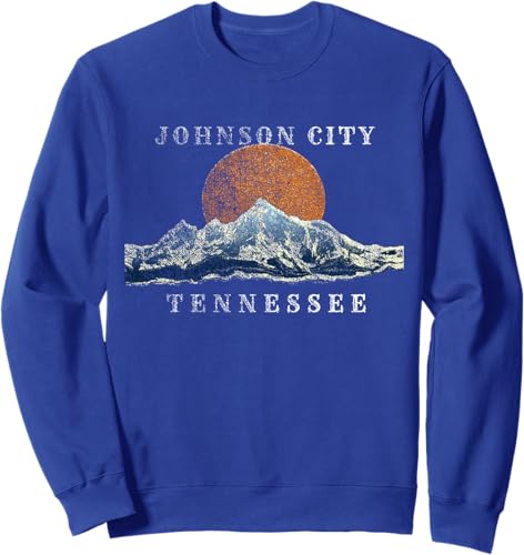 Miniatura 5 de Johnson City Tennessee Mountain Sunset Scene Sweatshirt Black,Navy Blue,Dark Heather Grey,Heather Grey,Royal Blue
