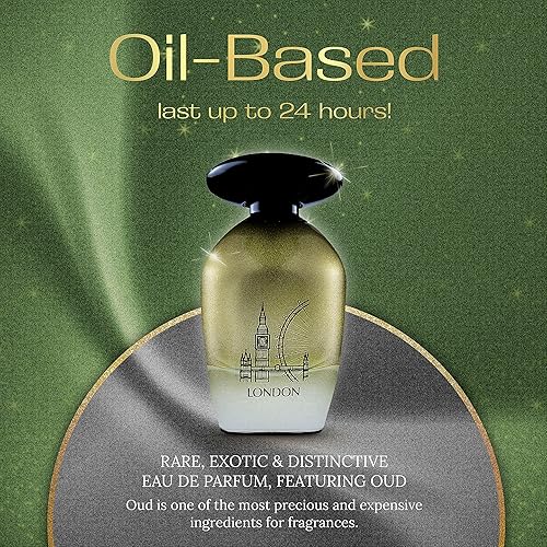 Miniatura 2 de L'ORIENTALE FRAGRANCES Night De Paris London - Perfumes a base de aceite para mujeres y hombres, Eau de Parfum unisex ámbar picante, de larga